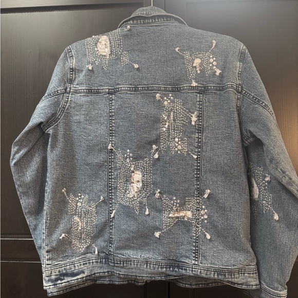 ISO Denim jacket with bling. Size small - Picture 2 of 2